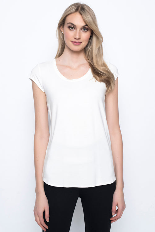 Scoop Neck Short Sleeve Top