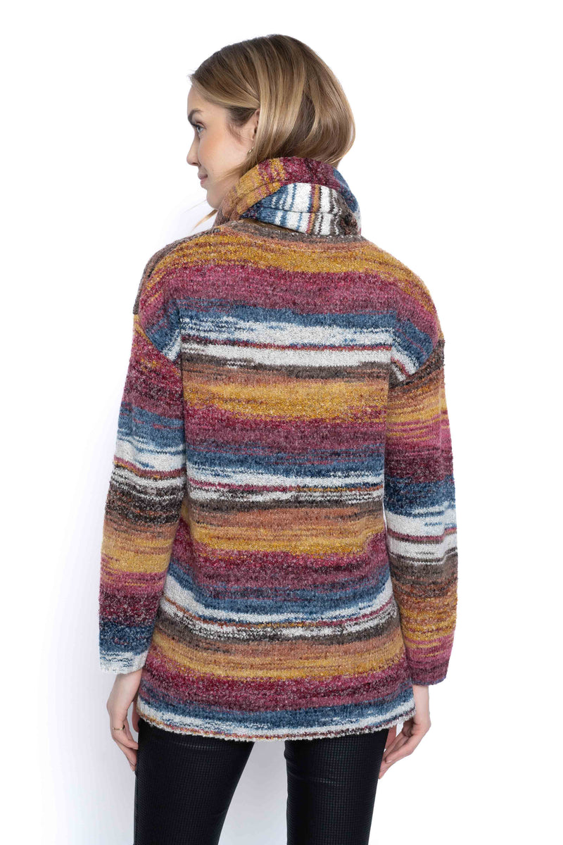 Space Dyed Sweater Top Back View