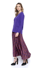 Pleated Long Skirt Full Length
