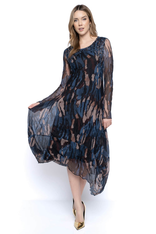 Maxi Dress with High Side Slit, Picadilly Canada