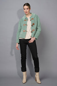 Cut-Out Embellished Ankle-Length Cuffed Jeans