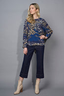Wide-Leg Cropped Jeans