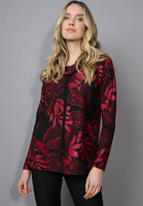 Drawstring Neck Top Front View