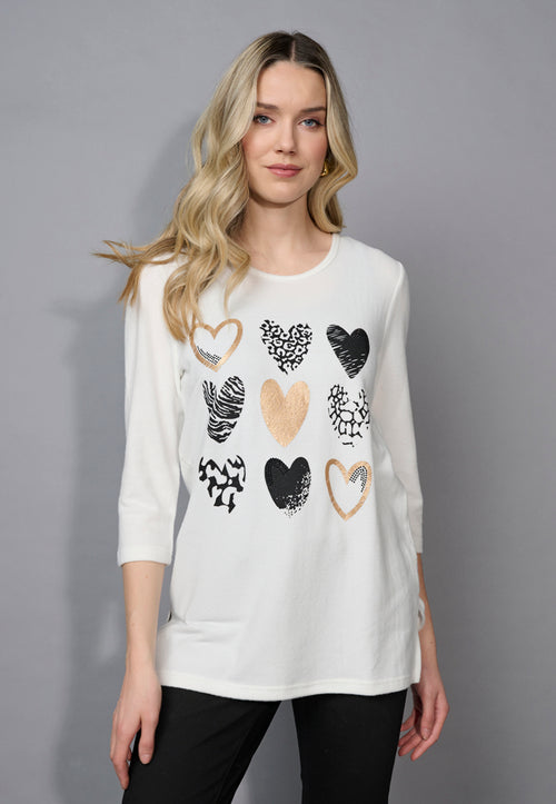 Side Slit Printed Tunic Front View