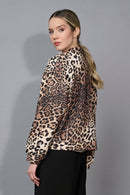 Animal Print Zip-Front Jacket