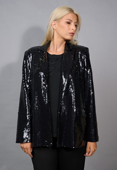 Sequined Blazer Front View