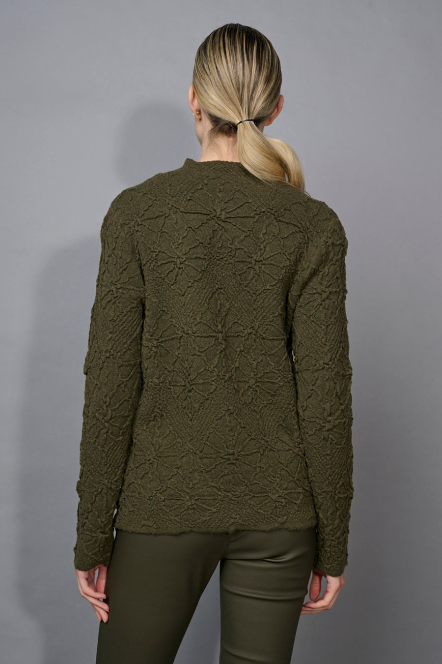 Funnel Neck Textured Top