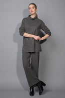 Draped Neck Embellished Tunic
