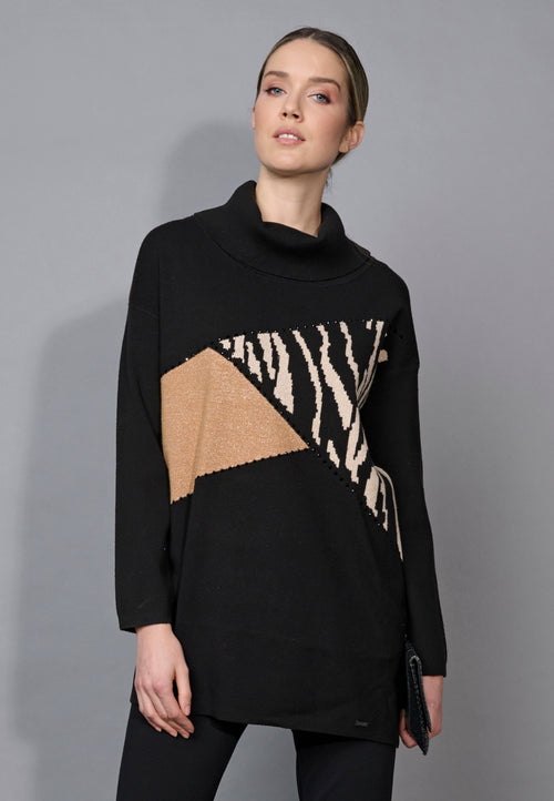 Animal Jacquard Tunic Front View