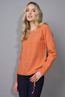 Drawstring Rhinestone Top