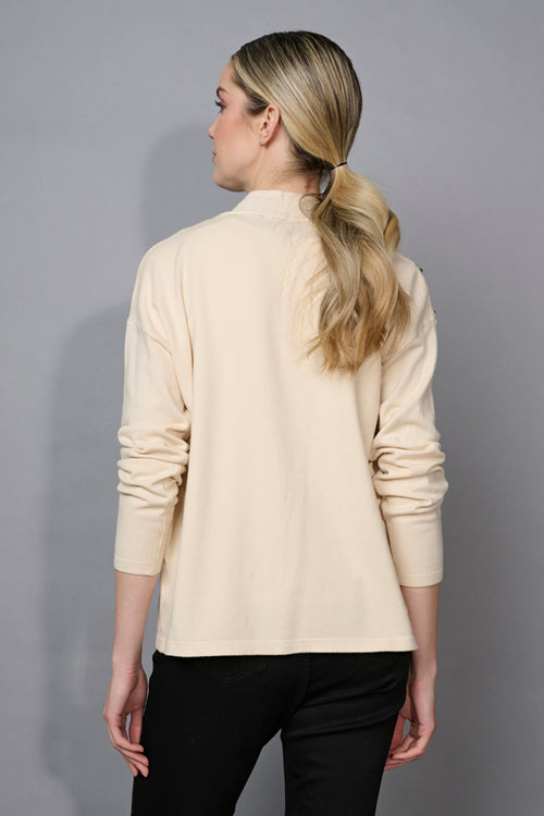 Embellished Open-Front Jacket