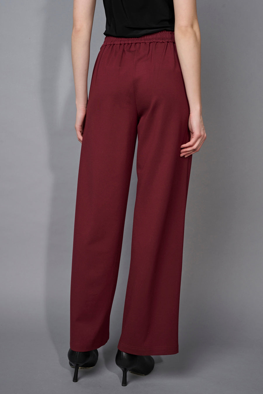 Zip-Trim Wide-Leg Full-Length Pants