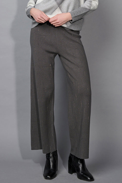 Embellished Wide-Leg Pants