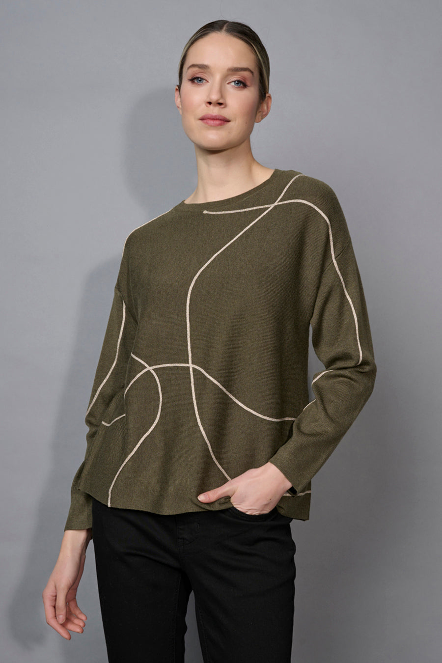 Metallic Trim Top