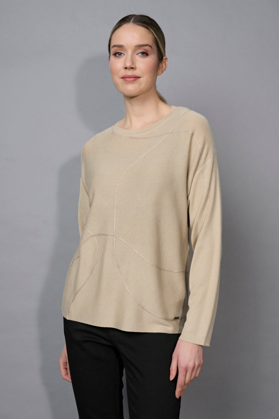 Metallic Trim Top