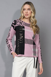 Drawstring Hem Jacquard Top