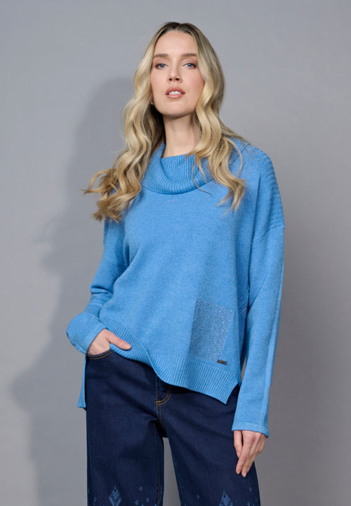 Beaded Pocket Top Front View