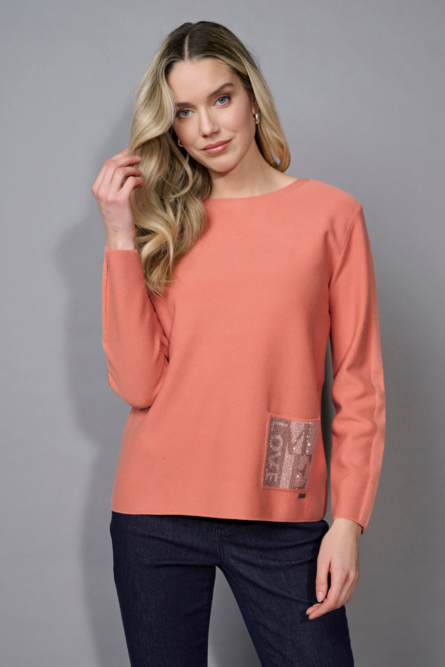 Rhinestone Pocket Top