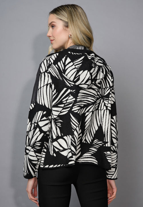 Zip-Front Hooded Jacket Back View