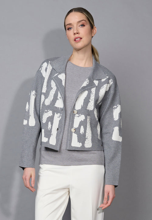 Lettering Short Jacket Front View