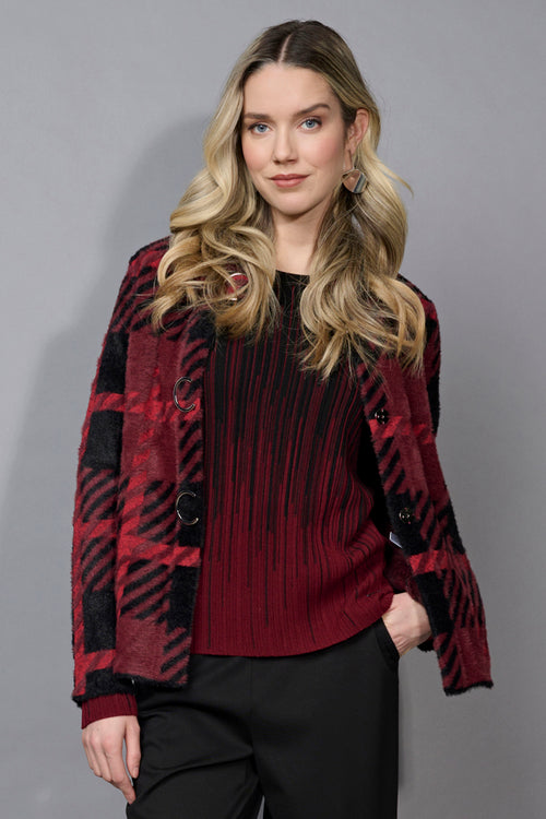Short Plaid Jacket