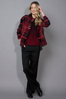 Short Plaid Jacket