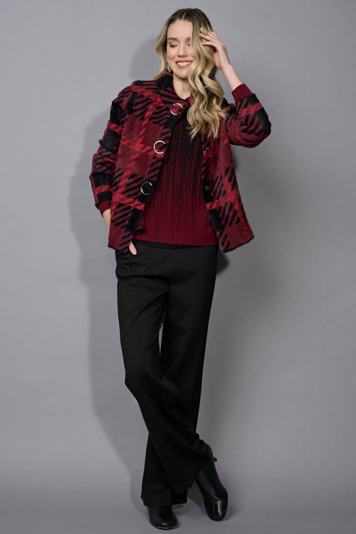 Short Plaid Jacket