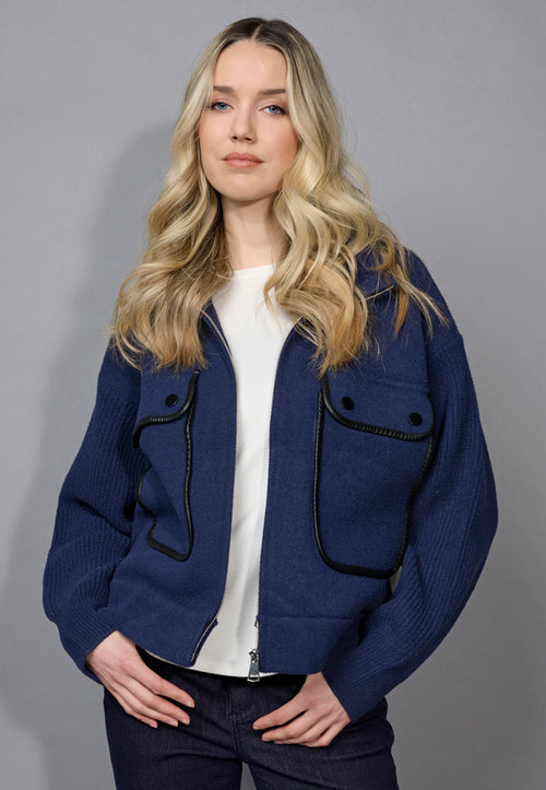 Polyurethane-Trimmed Pocket Jacket Front View