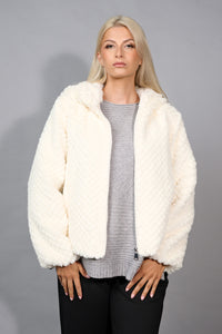 Faux-Fur Zip-Front Jacket