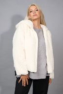 Faux-Fur Zip-Front Jacket