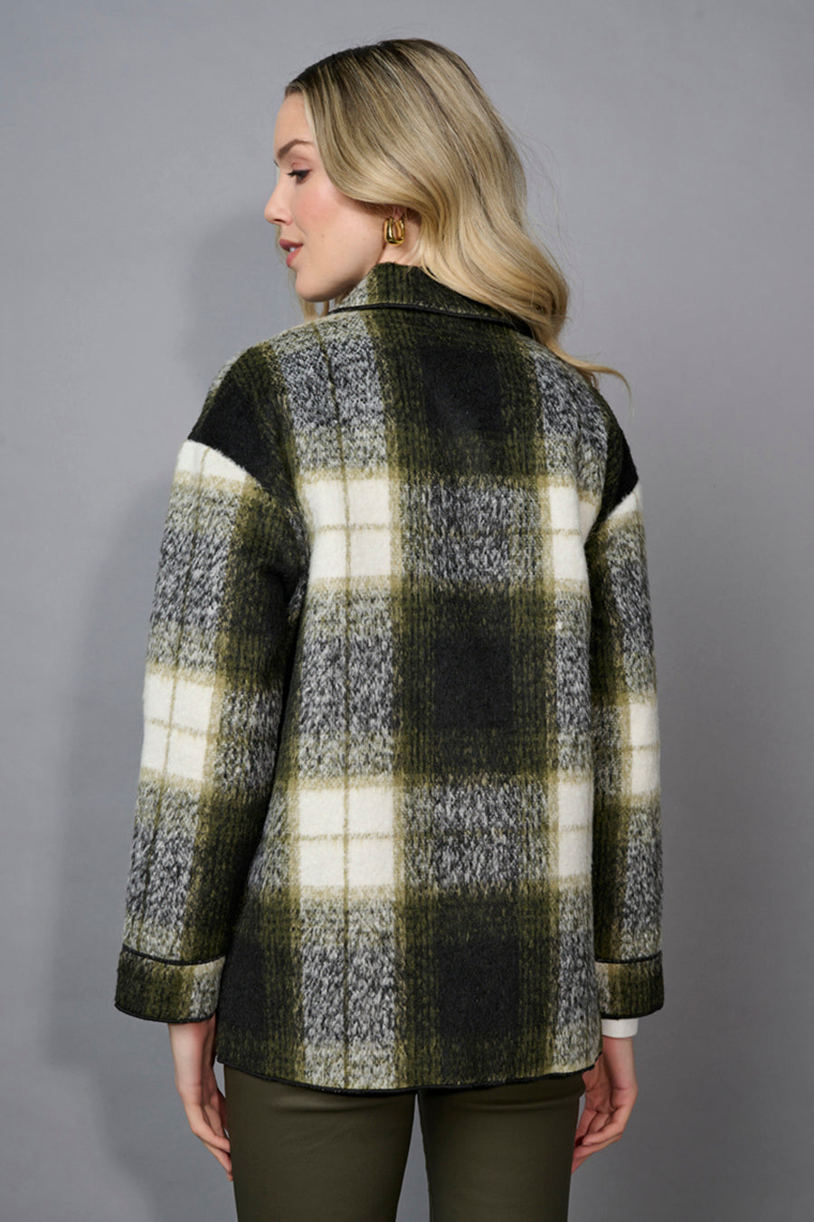 Button-Front Jacket With Pockets