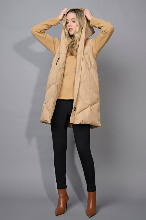 Hooded Long Vest