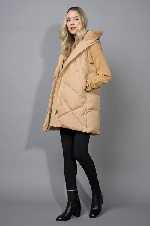 Hooded Long Vest