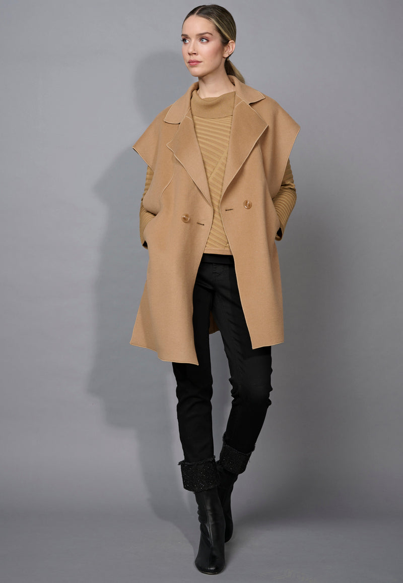 Dolman sleeve long coat cizatto シザットDolman Sleeve Wool Long