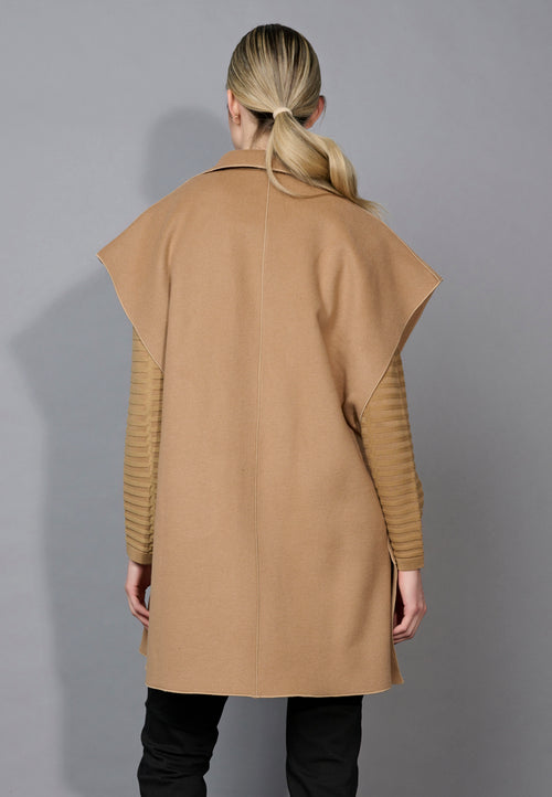 Dolman Sleeves Long Jacket Back View