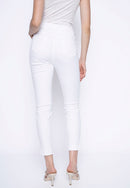 Frayed-Edge Denim Jeans Back View
