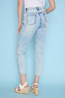 Embellished Ankle-Length Jeans Back View