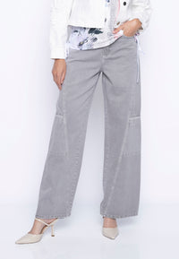 Wide-Leg Regular Length Denim Jeans