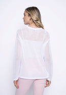 Long-Sleeve Applique Top