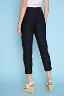 Cuffed Capri Back View