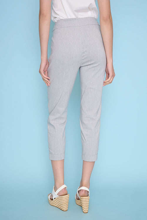 Cuffed Capri Back View