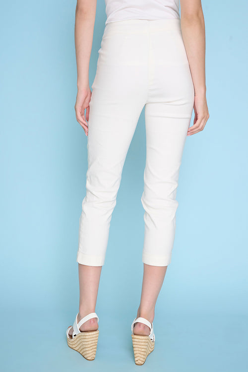 Cuffed Capri Back View