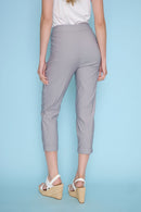 Cuffed Capri Back View