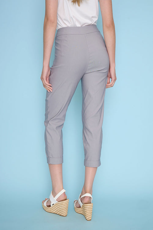 Cuffed Capri Back View