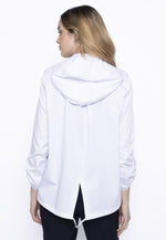Hooded Zip-Front Jacket Back View
