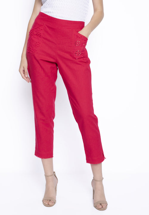 Lace Trim Capris  Shop Picadilly Clothing Online - De Mode En