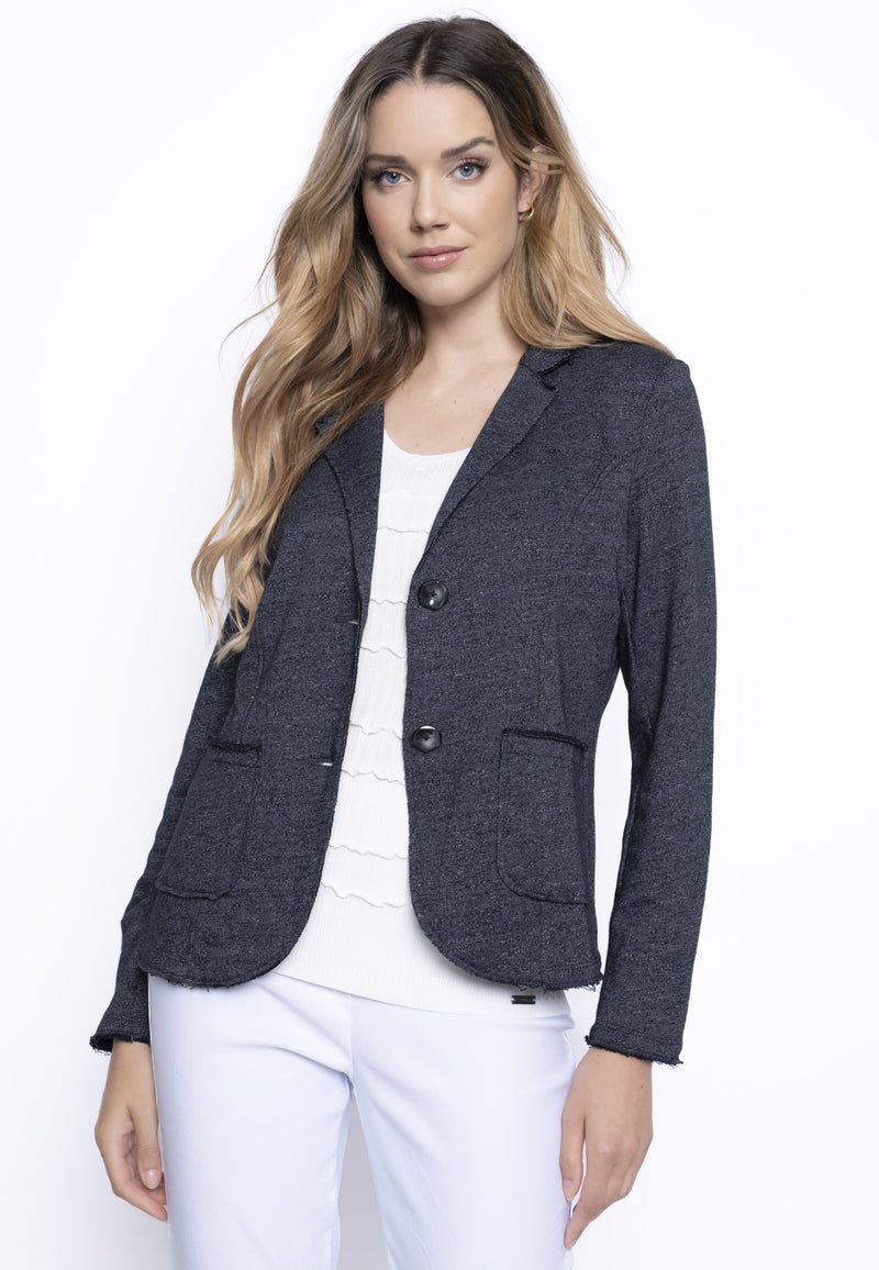 Blazer With Patch Pockets Front View