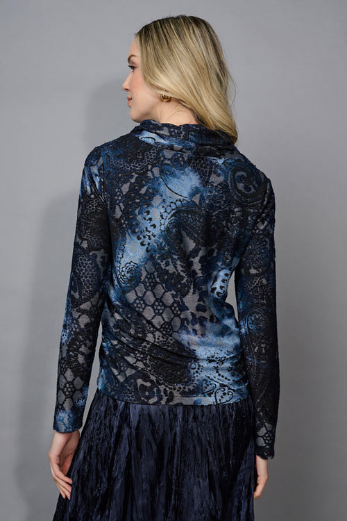 Cowl Neck Asymmetrical Top