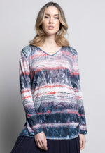 V-Neck Printed Top