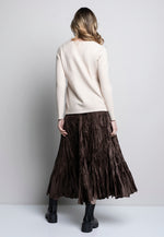 Linear Textured Knit Top Back View